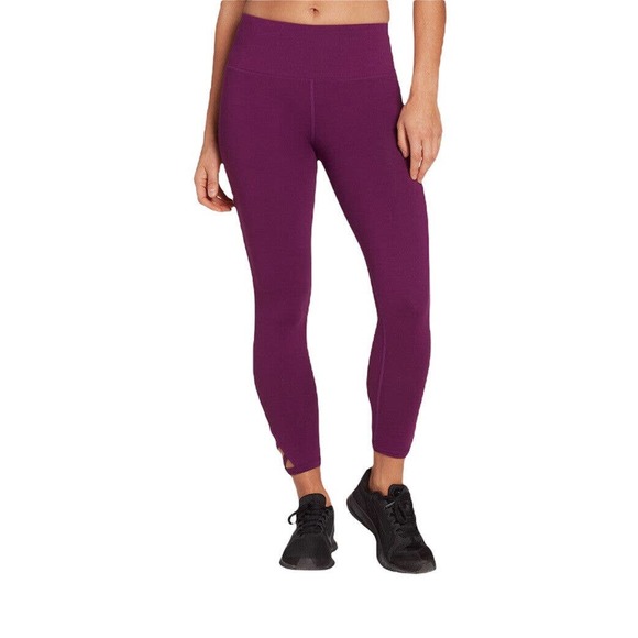 DSG Dick’s Sporting Goods Womens Leggings Size XS Purple 7/8 Ankle Athletic - Picture 6 of 12